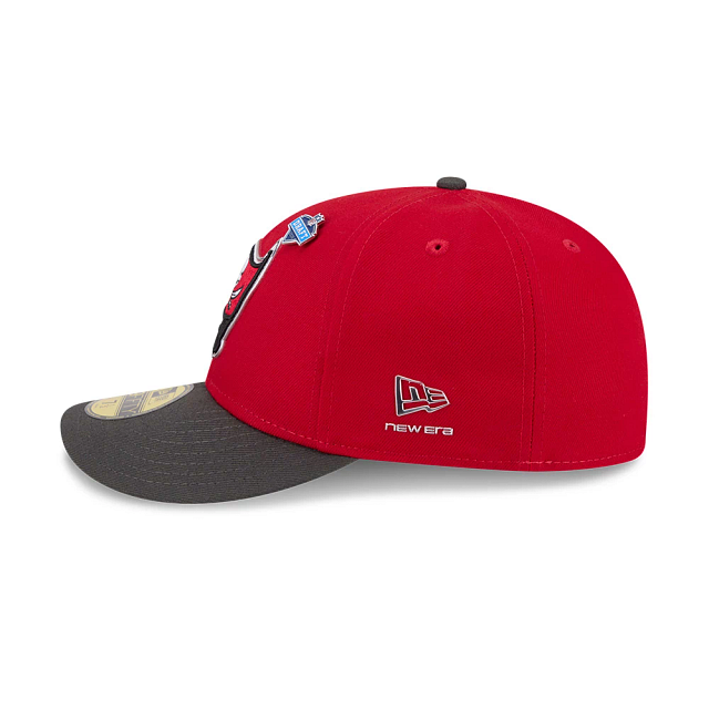 Tampa Buccaneers NFL New Era Men Red 59Fifty 2026 Draft Fitted Hat product image 5, provided for visual reference and
