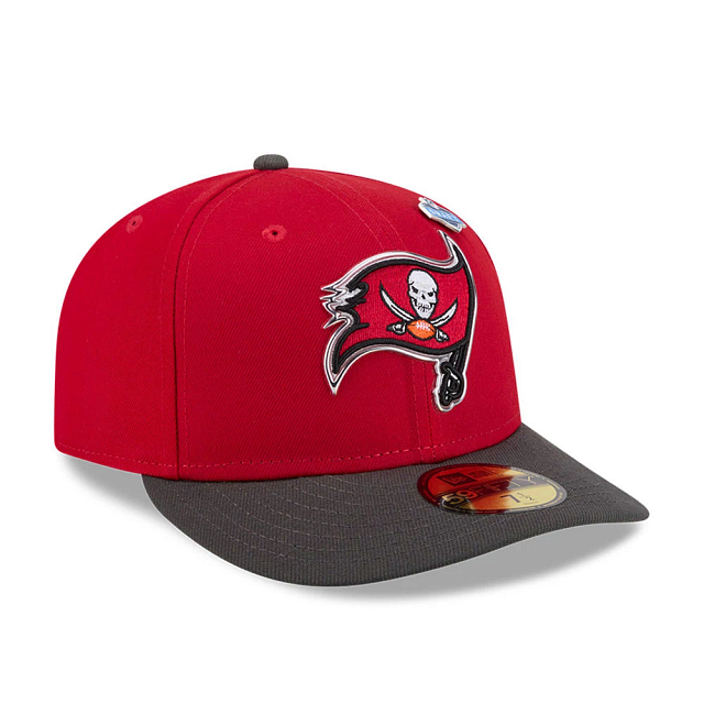 Tampa Buccaneers NFL New Era Men Red 59Fifty 2026 Draft Fitted Hat product image 3, provided for visual reference and