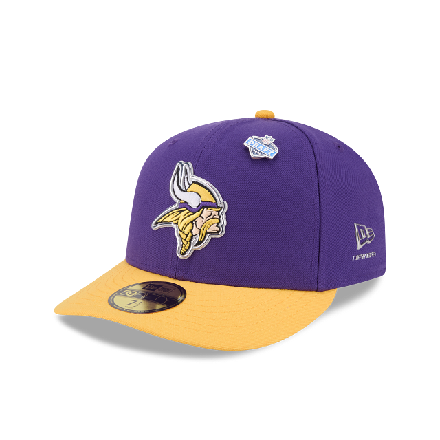 Minnesota Vikings NFL New Era Men Purple 59Fifty 2026 Draft Fitted Hat product image 1, provided for visual reference and