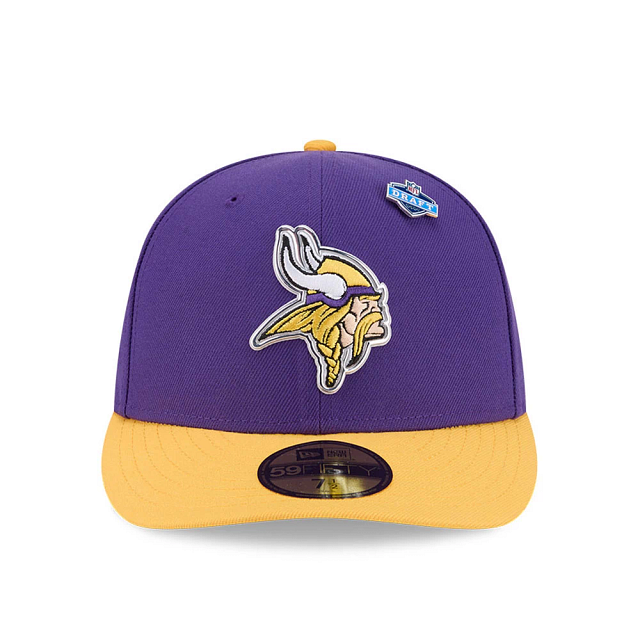 Minnesota Vikings NFL New Era Men Purple 59Fifty 2026 Draft Fitted Hat product image 3, provided for visual reference and