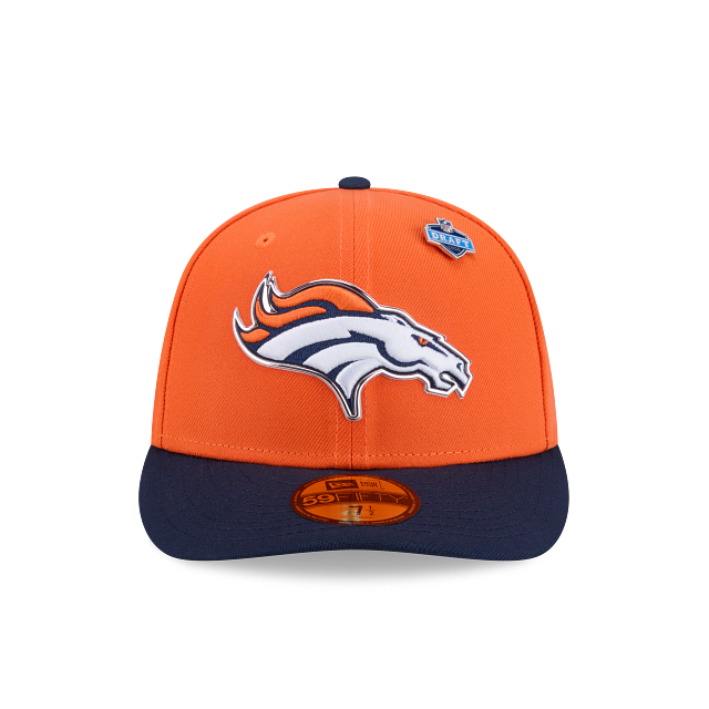 Denver Broncos NFL New Era Men Orange 59Fifty Pre-Curved 2026 Draft Fitted Hat product image 2, provided for visual