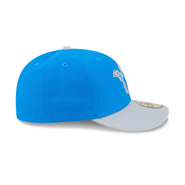 Detroit Lions NFL New Era Men Honolulu Blue 59Fifty Pre-Curved 2026 Draft Fitted Hat product image 7, provided for visual