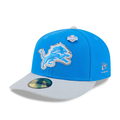 Detroit Lions NFL New Era Men Honolulu Blue 59Fifty Pre-Curved 2026 Draft Fitted Hat product image 1, provided for visual