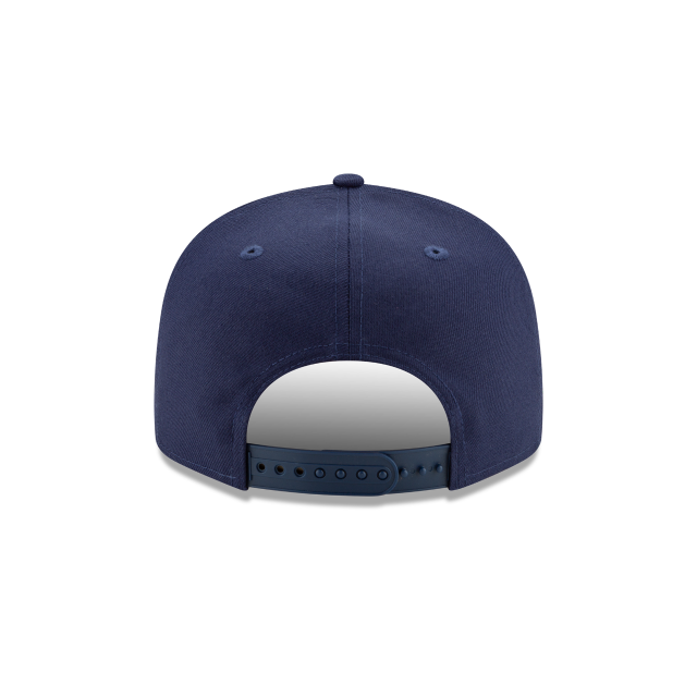 Milwaukee Brewers MLB New Era Men Navy 9Fifty Basic Snapback Hat product image 2, provided for visual reference and product
