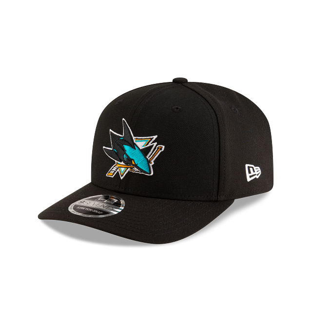 San Jose Sharks NHL New Era Men Black 9Seventy Team Color Stretch Snapback Hat product image 1, provided for visual