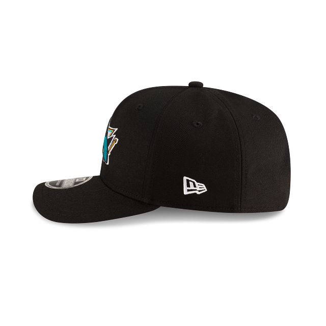 San Jose Sharks NHL New Era Men Black 9Seventy Team Color Stretch Snapback Hat product image 5, provided for visual