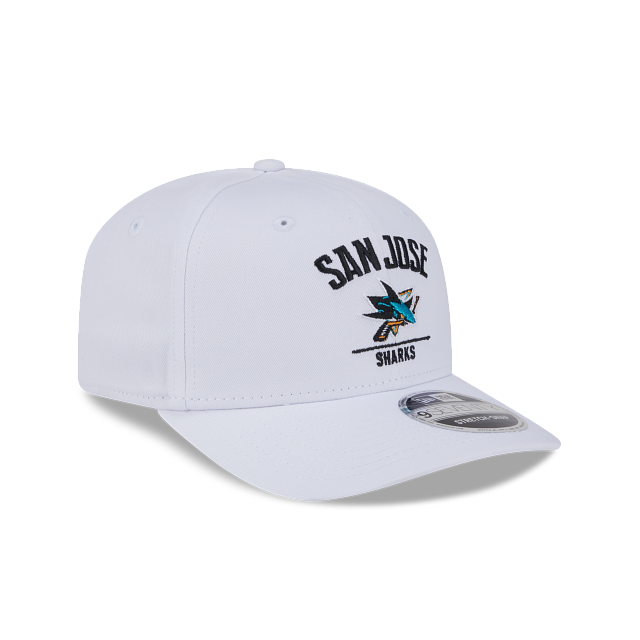 San Jose Sharks NHL New Era Men White 9Seventy Snapback Hat product image 4, provided for visual reference and product