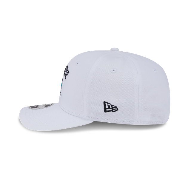 San Jose Sharks NHL New Era Men White 9Seventy Snapback Hat product image 5, provided for visual reference and product
