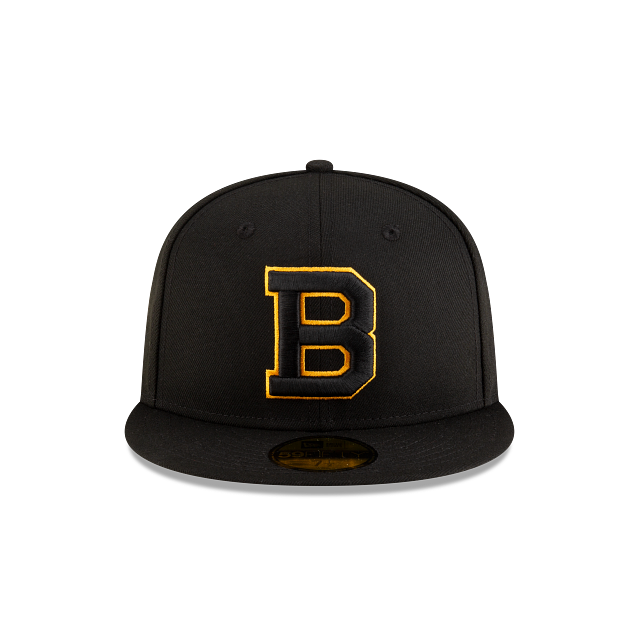 Boston Bruins NHL New Era Men Black Vintage Collection 59Fifty Fitted Hat product image 3, provided for visual reference and
