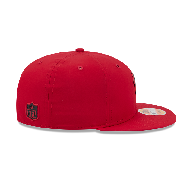 Atlanta Falcons NFL New Era Men Red 9Fifty 2026 Sideline Snapback Hat product image 3, provided for visual reference and