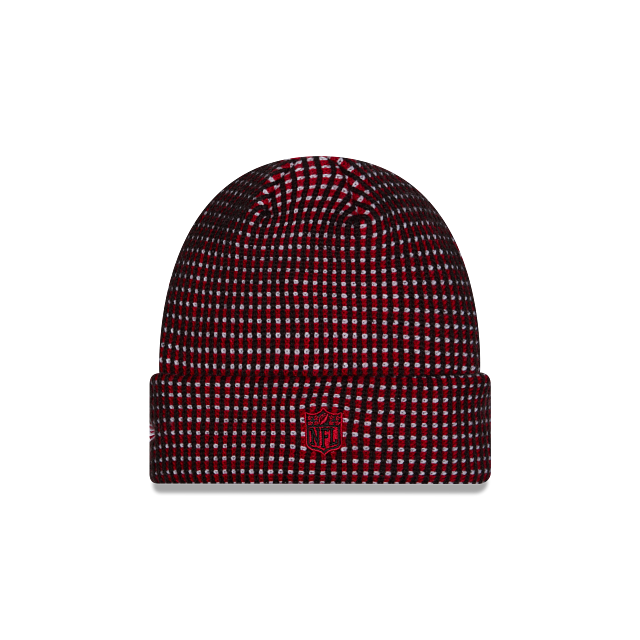Atlanta Falcons NFL New Era Men Red/Black 2026 Sideline Cold Weather Cuffed Knit Beanie Hat product image 3, provided for