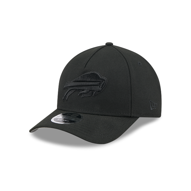 Buffalo Bills NFL New Era Men Black on Black 9FORTY M-Crown A-Frame Adjustable Hat product image 1, provided for visual