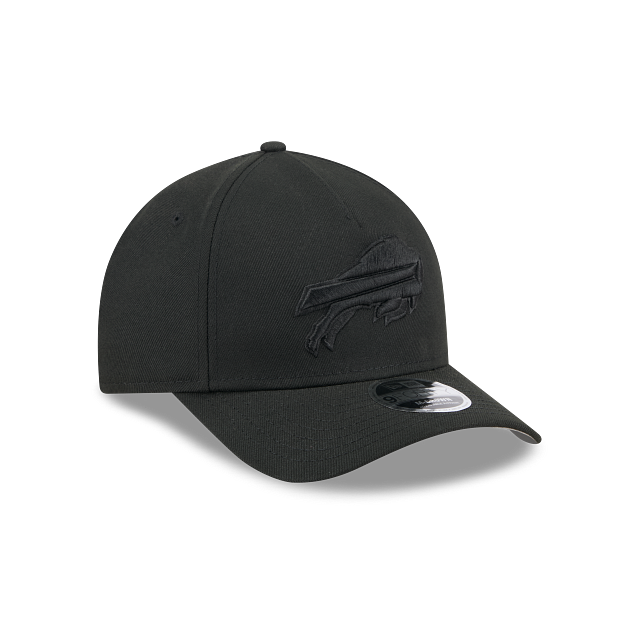 Buffalo Bills NFL New Era Men Black on Black 9FORTY M-Crown A-Frame Adjustable Hat product image 6, provided for visual