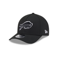 Buffalo Bills NFL New Era Men Black White 9FORTY M-Crown A-Frame Adjustable Hat product image 1, provided for visual
