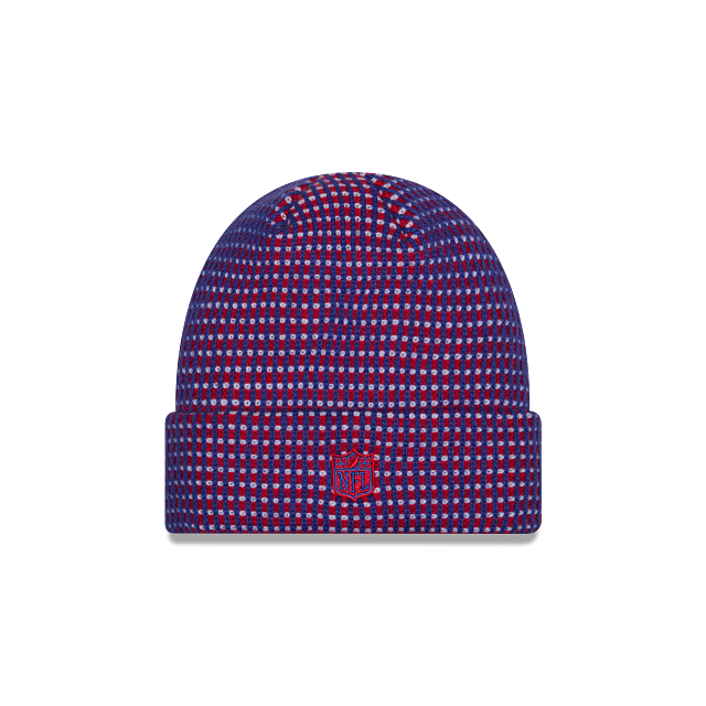 Buffalo Bills NFL New Era Men Blue/Red 2026 Sideline Cold Weather Cuffed Knit Beanie Hat product image 3, provided for