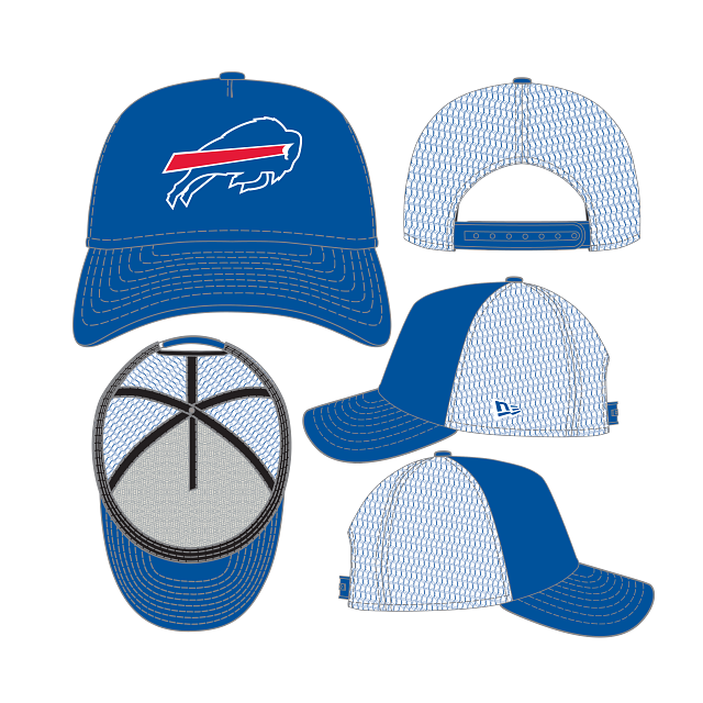 Buffalo Bills NFL New Era Men Royal 9Forty A-Frame Foam Trucker Snapback Hat product image 1, provided for visual reference