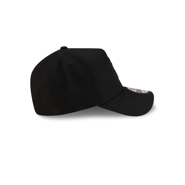 Toronto Blue Jays MLB New Era Men Black on Black 9Forty A-Frame Snapback product image 6, provided for visual reference and