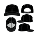 Toronto Blue Jays MLB New Era Men Black On Black 9Seventy Snapback Hat product image 1, provided for visual reference and