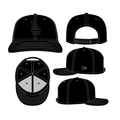 Los Angeles Dodgers MLB New Era Men Black On Black 9Seventy Snapback Hat product image 1, provided for visual reference and