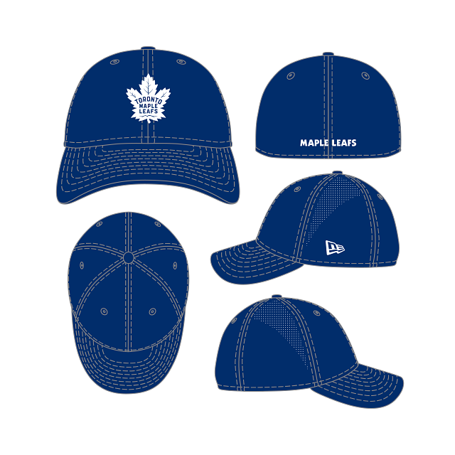 Toronto Maple Leafs NHL New Era Men Royal Blue 39Thirty Perforated Stretch Fit Hat product image 1, provided for visual