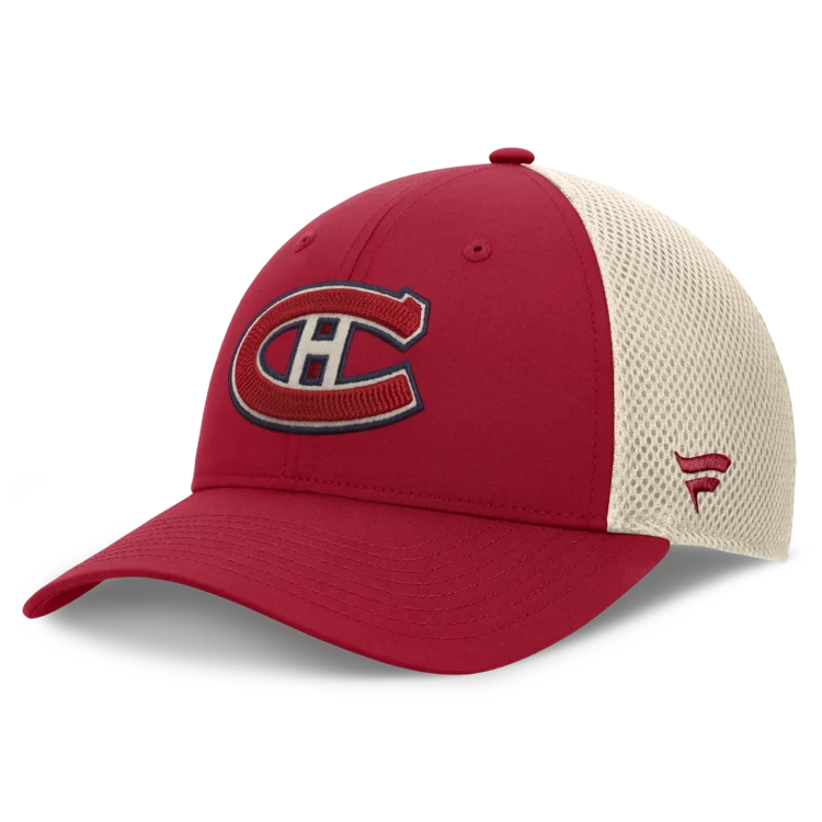 Montreal Canadiens NHL Fanatics Branded Men Red 2026 Heritage Classic Authentic Pro Rink Trucker Snapback product image 3,
