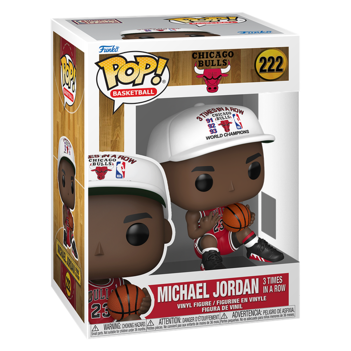 Michael Jordan NBA Legends 3 Times in A Row Funko POP Vinyl Figure #222 product image 1, provided for visual reference and