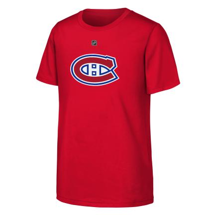 Cole Caufield #13 Montreal Canadiens NHL Outerstuff Youth Red T-Shirt product image 2, provided for visual reference and