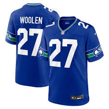 Tariq Woolen Seattle Seahawks Throwback retro Jersey product image 1