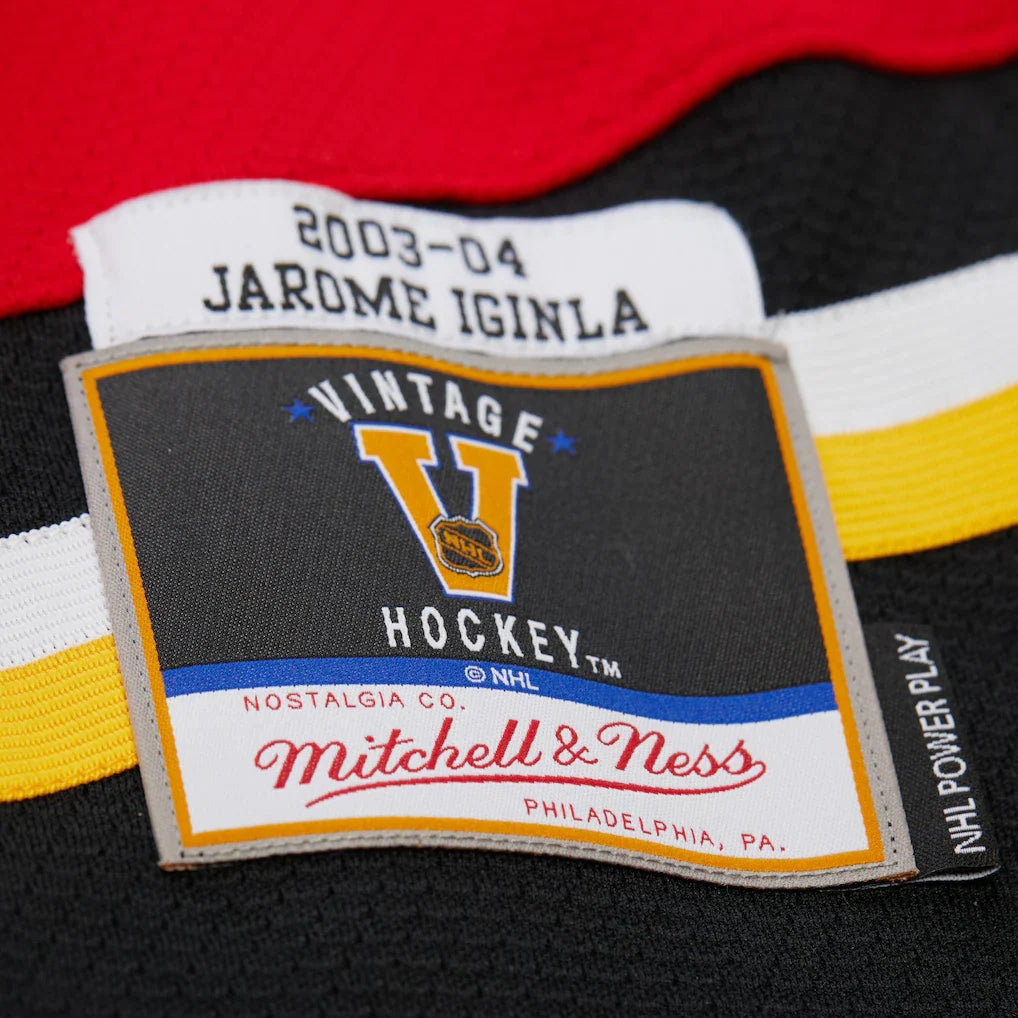 Jarome Iginla Calgary Flames NHL Mitchell & Ness Men Red 2003-04 Power Play Authentic Jersey product image 6, provided for