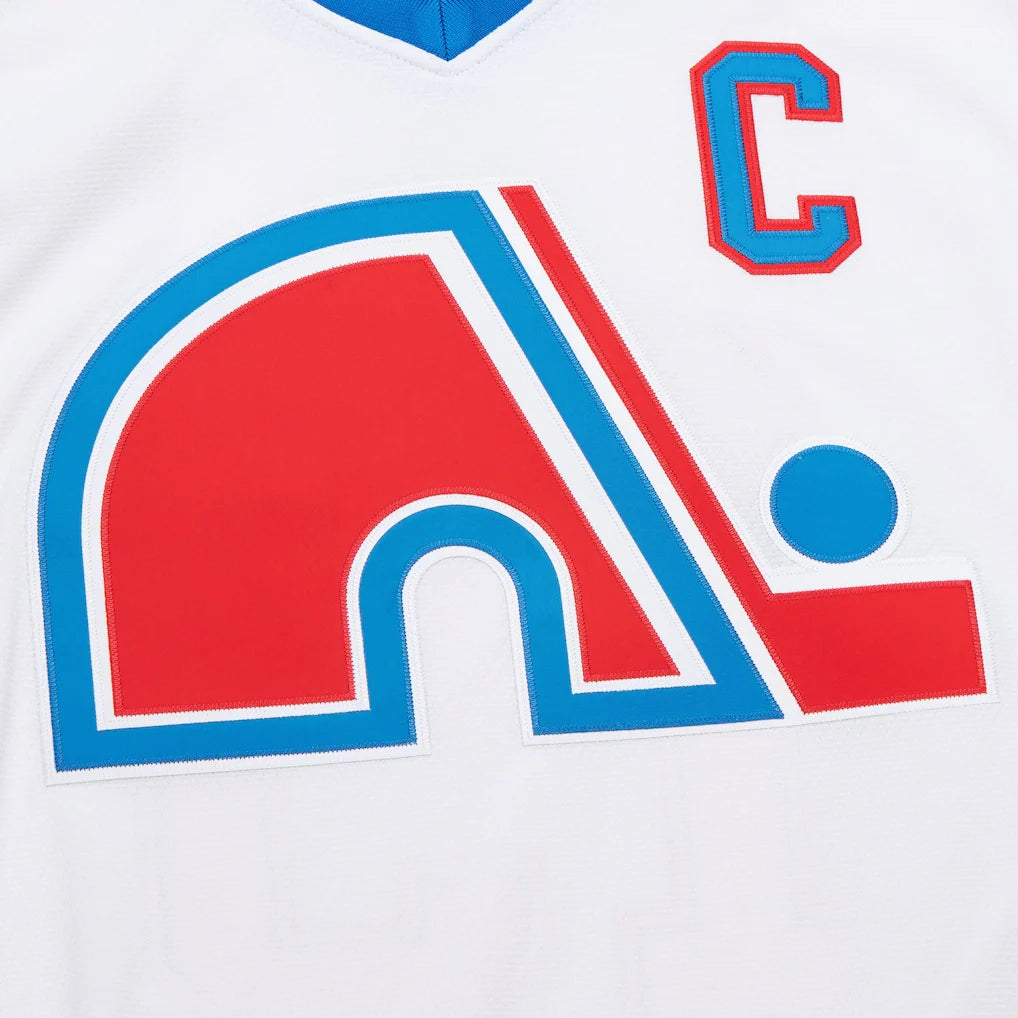 Joe Sakic Quebec Nordiques NHL Mitchell & Ness Men White 1994-95 Power Play Authentic Jersey product image 3, provided for