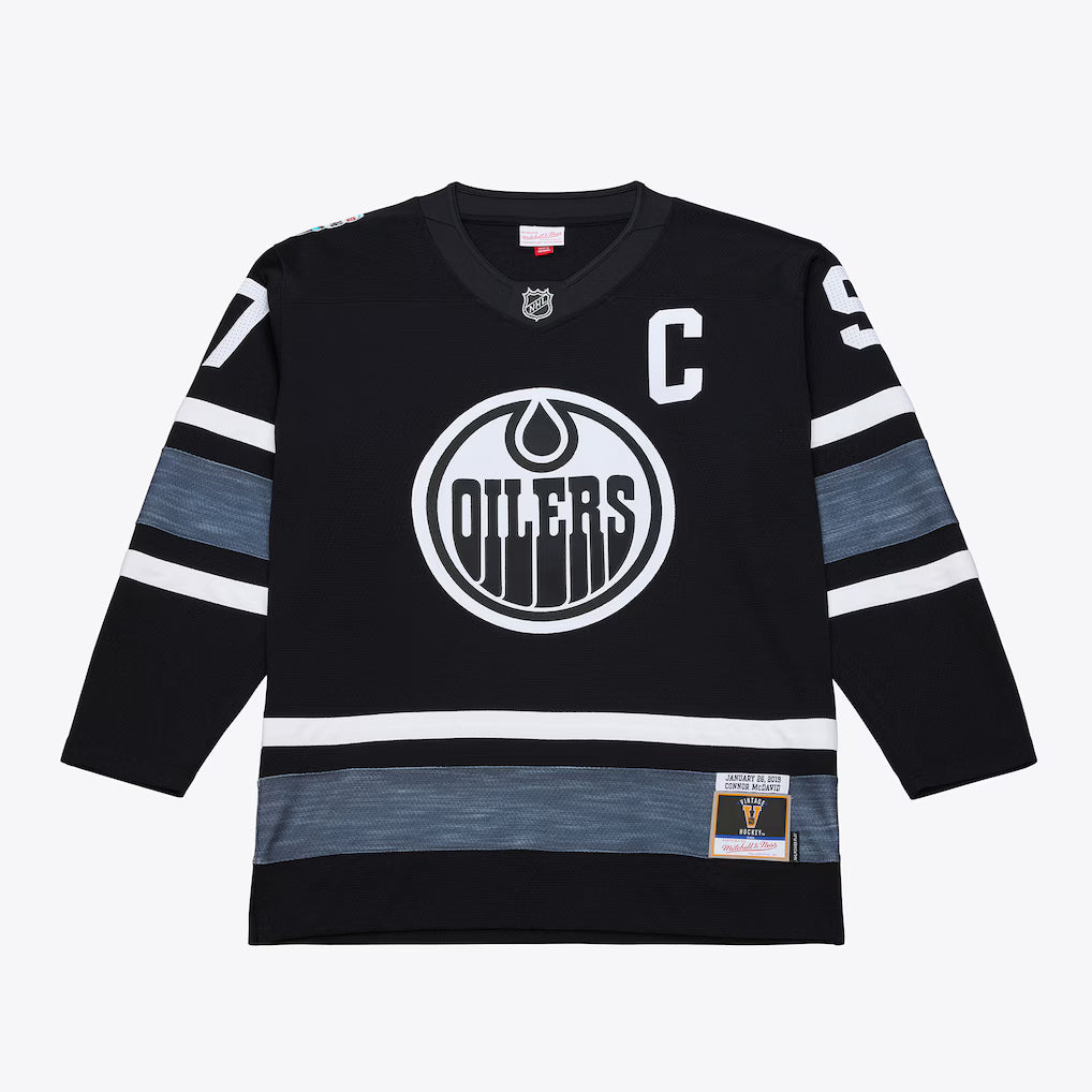 Connor McDavid Edmonton Oilers NHL Mitchell & Ness Men Black 2019 All-Star Power Play Authentic Jersey product image 2,