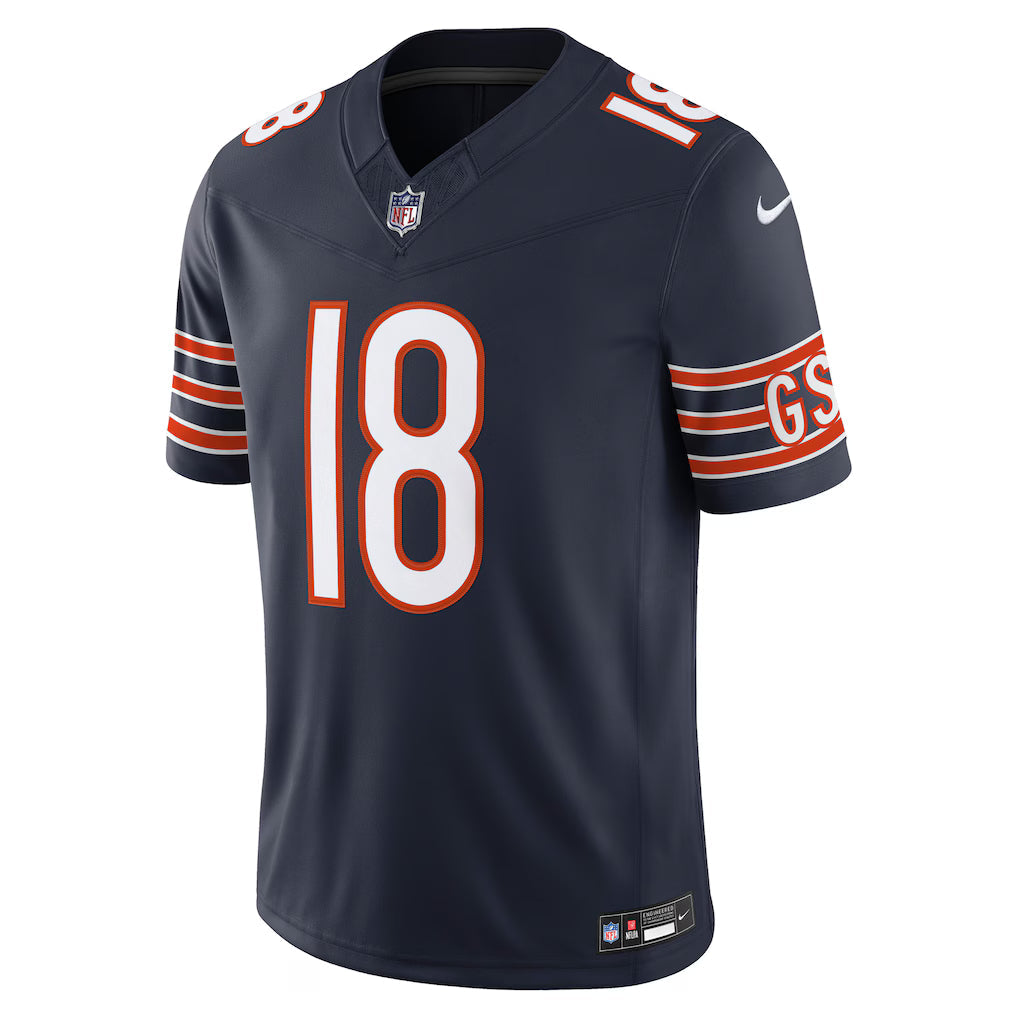 Caleb Williams Chicago Bears NFL Nike Men Marine Vapor F.U.S.E. Limited Jersey product image 2, provided for visual