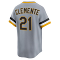 Roberto Clemente Pittsburgh Pirates MLB Nike Men Grey Cooperstown Limited Player Jersey product image 1, provided for visual