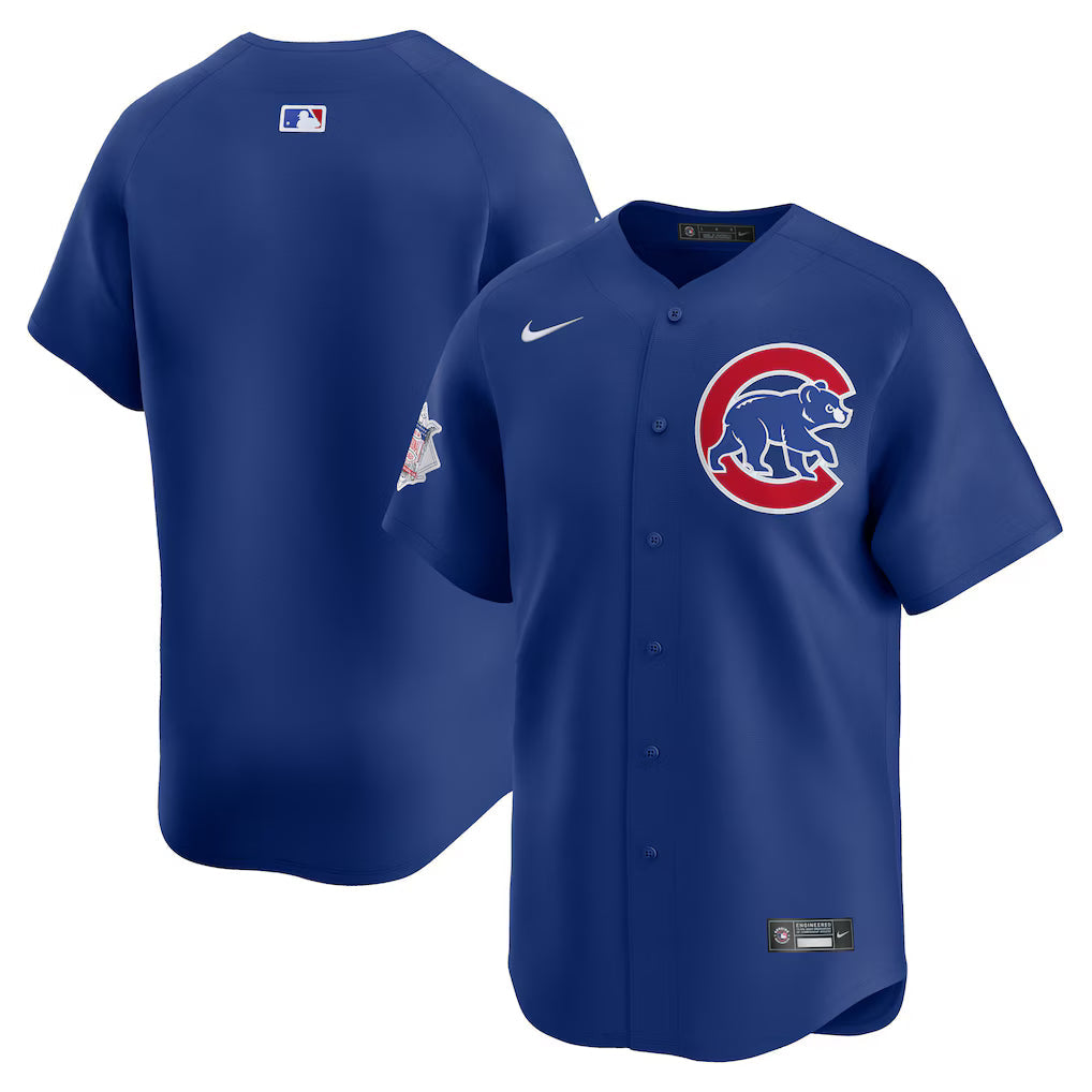 Chicago Cubs MLB Nike Men Rush Blue Alternate Limited Jersey product image 3, provided for visual reference and product