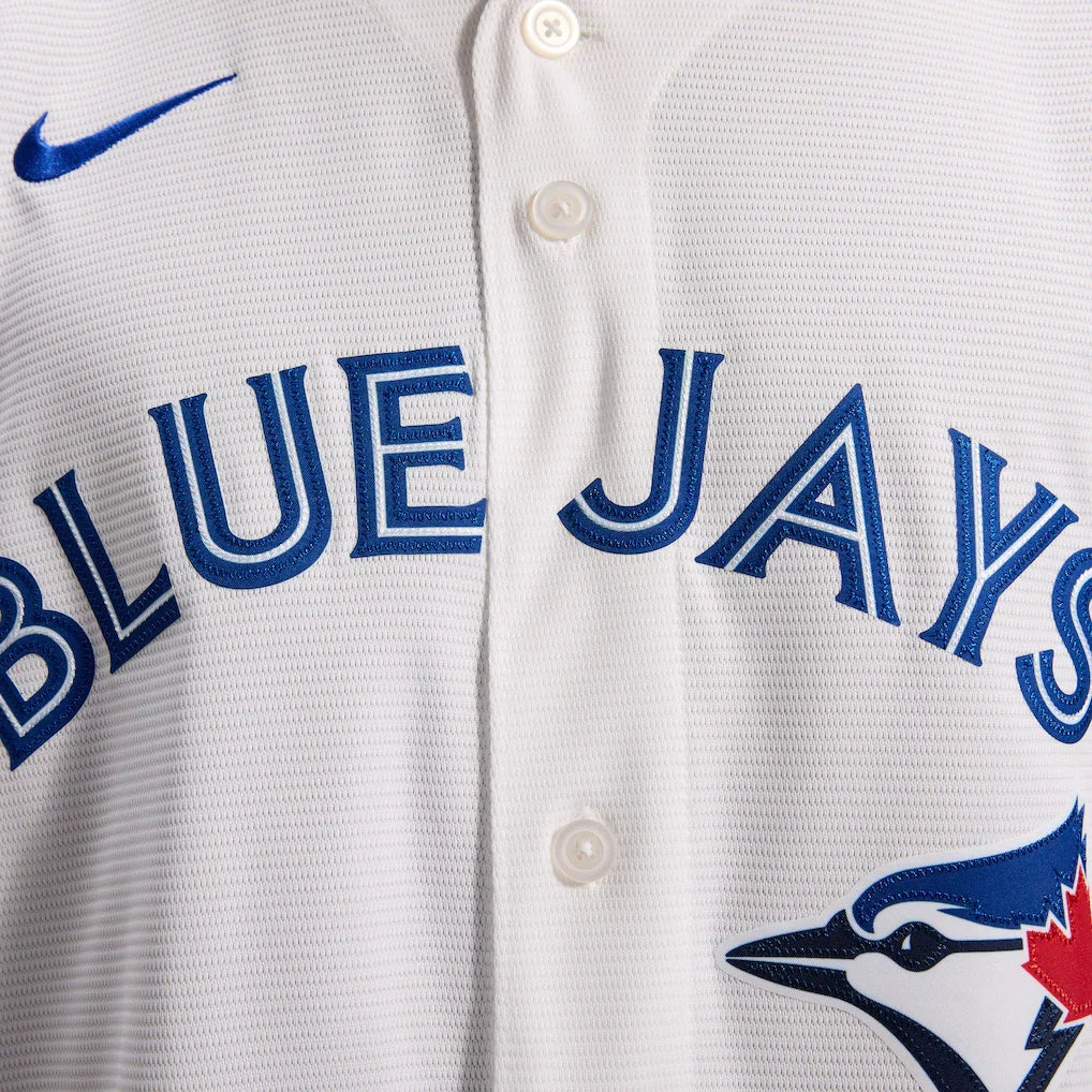 Trey Yesavage Toronto Blue Jays MLB Nike Men White Replica Jersey product image 8, provided for visual reference and product