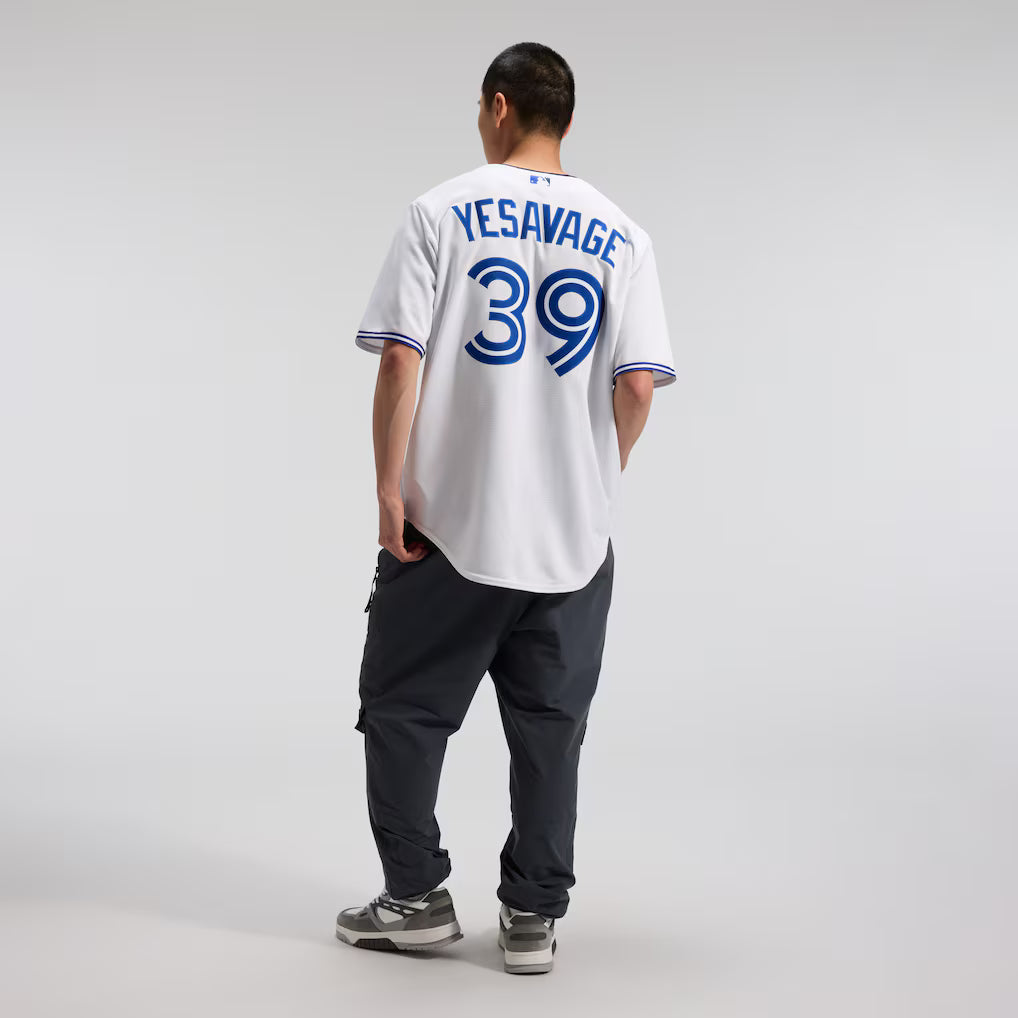 Trey Yesavage Toronto Blue Jays MLB Nike Men White Replica Jersey product image 4, provided for visual reference and product