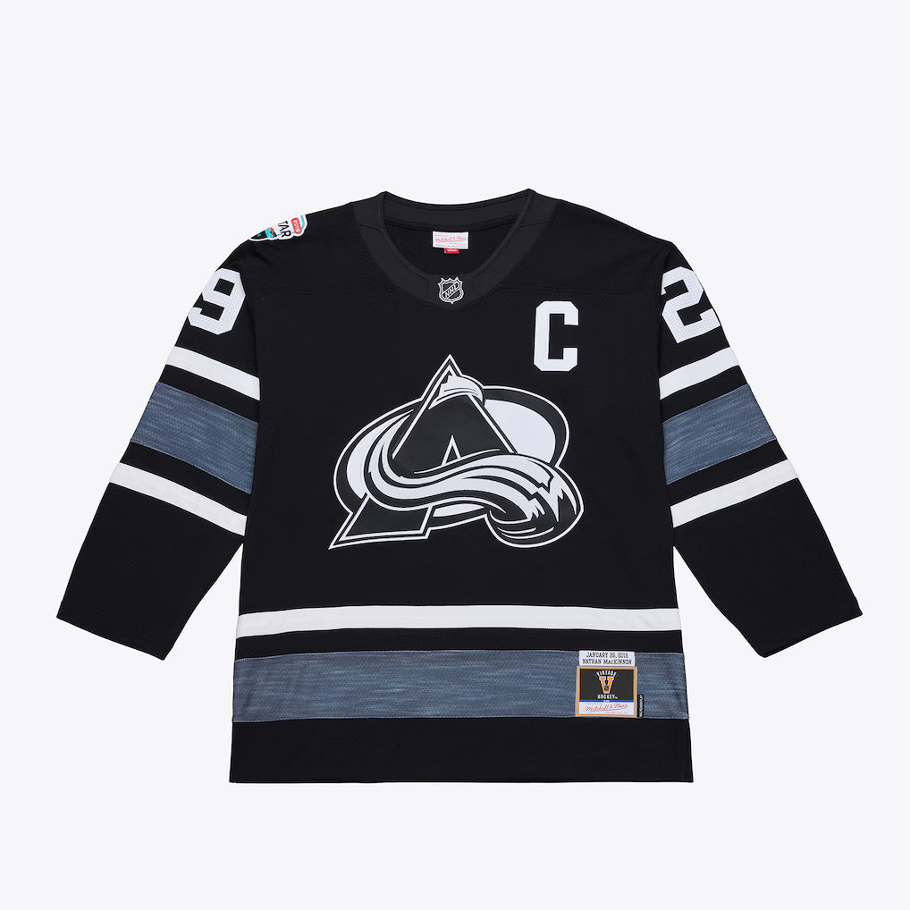 Nathan MacKinnon Colorado Avalanche NHL Mitchell & Ness Men Black 2019 All-Star Power Play Authentic Jersey product image 2,