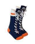 Edmonton Oilers NHL Hockey Sockey Unisex Navy Slipper Skates Socks product image 1, provided for visual reference and