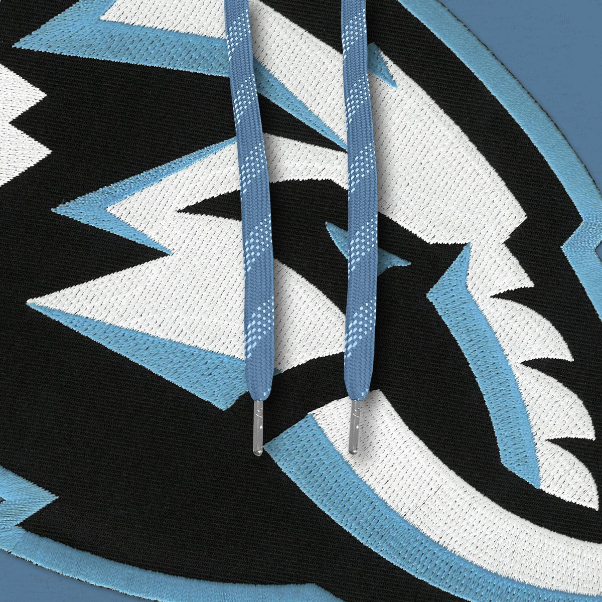 Utah Mammoth NHL Bulletin Men Light Blue Express Twill Logo Hoodie product image 2, provided for visual reference and
