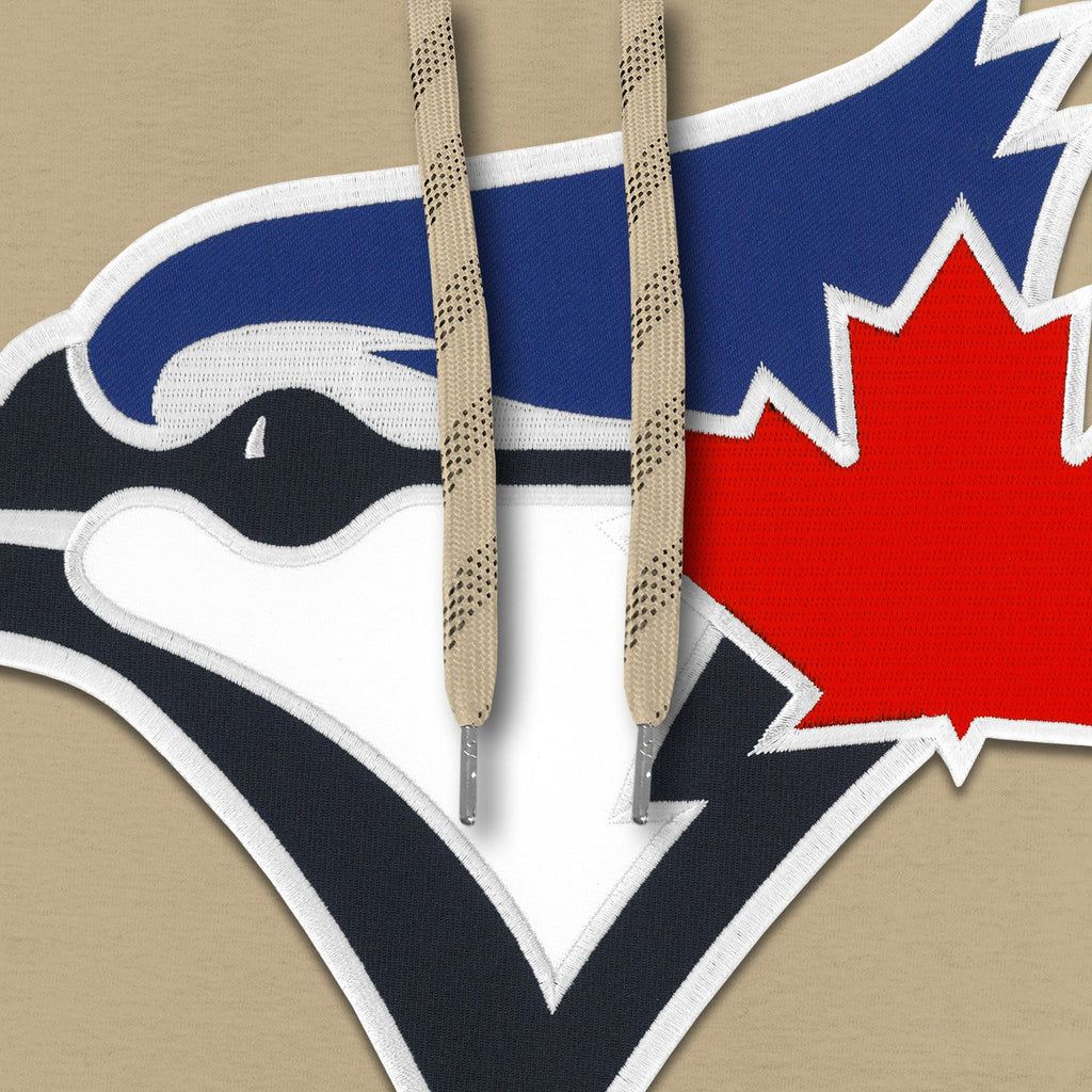 Toronto Blue Jays MLB Bulletin Men Wheat Birdhead Twill Logo Hoodie product image 2, provided for visual reference and