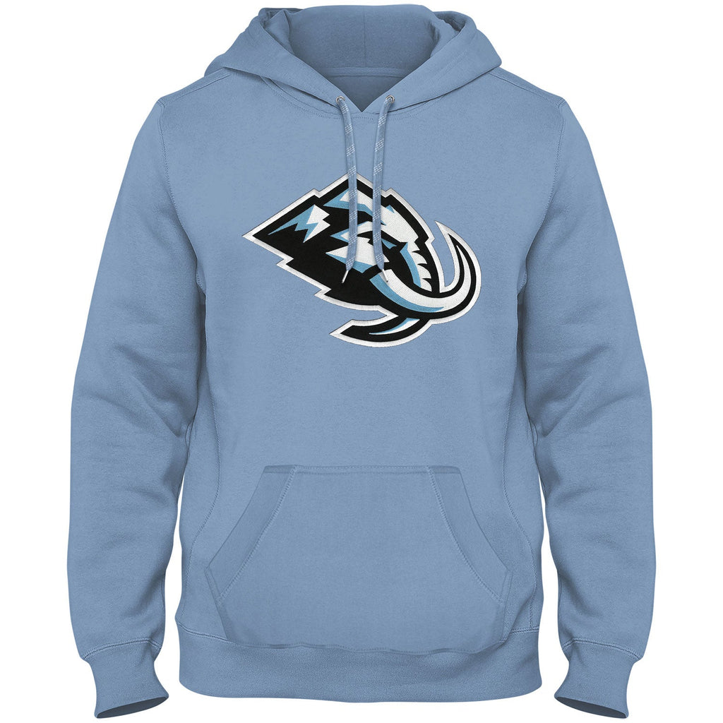 Utah Mammoth NHL Bulletin Men Light Blue Express Twill Logo Hoodie product image 1, provided for visual reference and