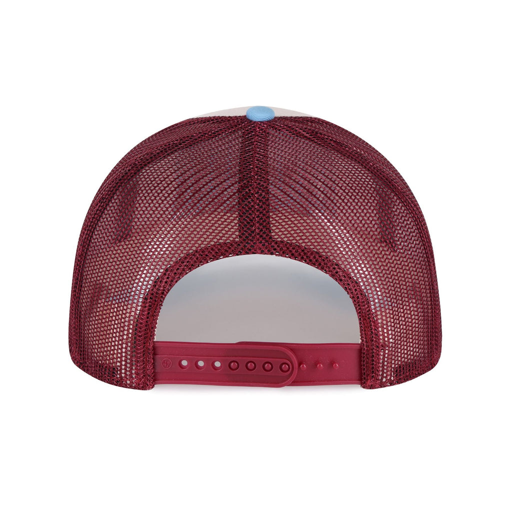 Montreal Canadiens NHL 47 Brand Men Tricolor Drawbridge Trucker Snapback Hat product image 2, provided for visual reference