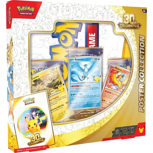 Pokémon TCG 30th Celebration Poster Collection Box product image 1, provided for visual reference and product detail review