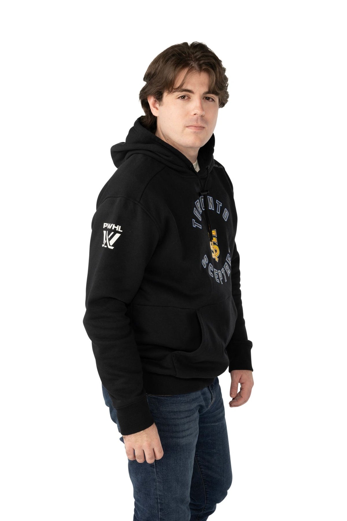 Toronto Sceptres PWHL Bauer Unisex Black Pullover Hoodie product image 2, provided for visual reference and product detail
