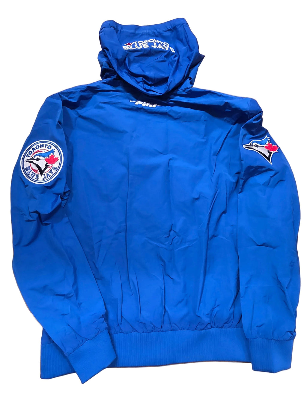 Toronto Blue Jays MLB Pro Standard Men Royal Blue Classic Wind Suit Woven Full-Zip Hoodie Jacket product image 2, provided