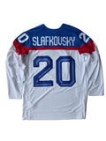 Juraj Slafkovský Slovakia Hockey IIHF Nike Men White 2026 Pro-Stitched Replica Jersey product image 1, provided for visual