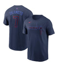 Kazuma Okamoto Toronto Blue Jays MLB Nike Men Navy 2024 City Connect Name & Number T-Shirt product image 1, provided for