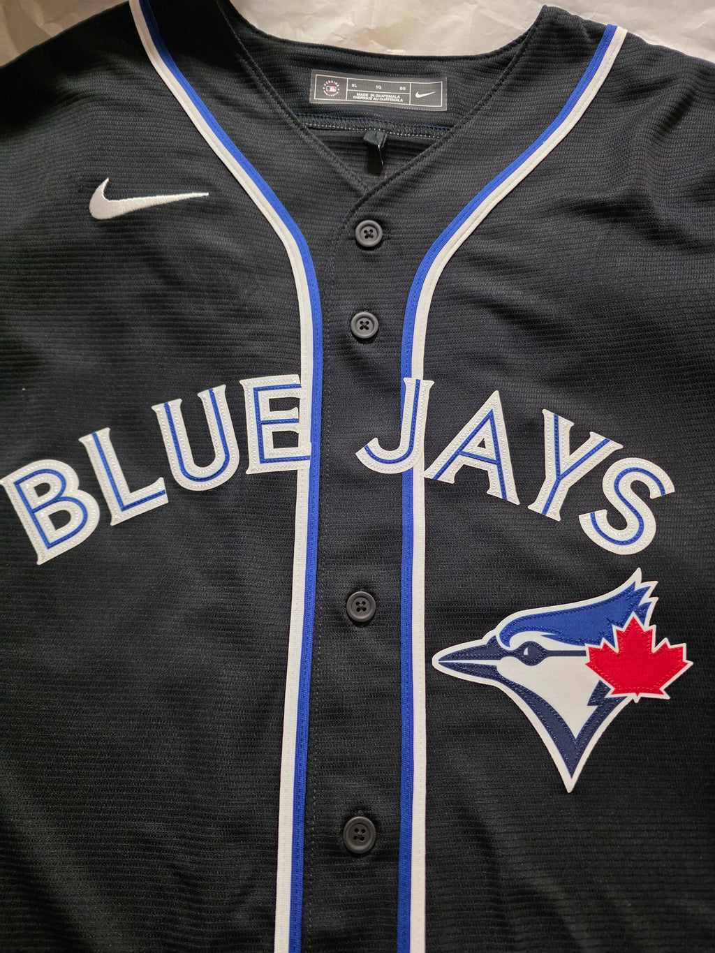 Toronto Blue Jays MLB Nike Men 2026 Black Out Fashion Replica Jersey product image 4, provided for visual reference and