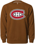 Montreal Canadiens NHL Bulletin Men Dune Twill Logo Express Crew Sweater product image 1, provided for visual reference and