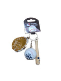 New York Yankees MLB TSV Bat, Ball & Glove Keychain product image 1, provided for visual reference and product detail review